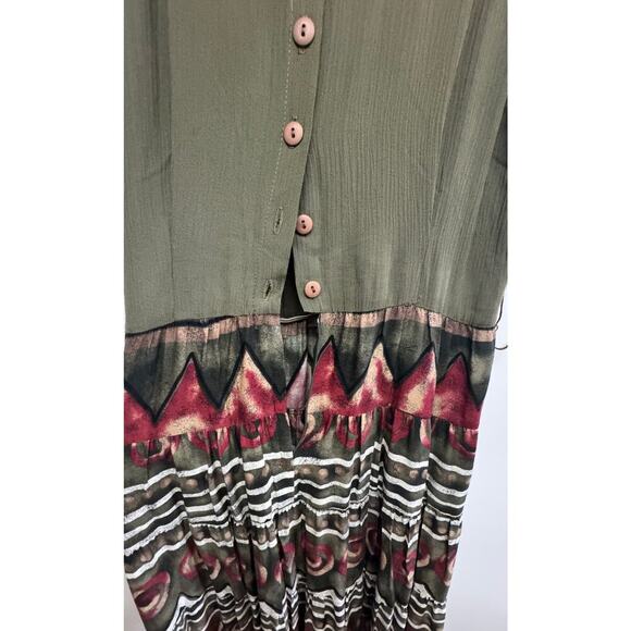 Rabbit Rabbit Rabbit Boho Maxi Dress Sz 10 – Made in USA - Picture 6 of 7